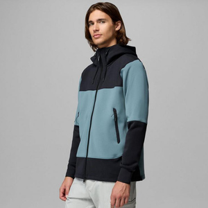 Chaqueta Softshell con Capucha para Hombre, Casual, para Exteriores, Resistente al Viento, con Cierre Completo, Bolsillos Utilitarios, Ligera, Resistente al Agua - Product Image 3