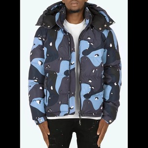 Abrigo Acolchado Grueso con Capucha Personalizado COI para Hombre, Chaqueta de Plumón con Cremallera para Invierno - Product Image 1