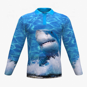 เสื้อตกปลาแบบซับลิเมชั่นสำหรับการแข่งขันแบบกำหนดเอง - ผ้าสแปนเด็กซ์/โพลีเอสเตอร์คุณภาพสูง UPF 50 ป้องกันแบคทีเรียและแห้งเร็วสำหรับนักตกปลาเบส - Product Image 1
