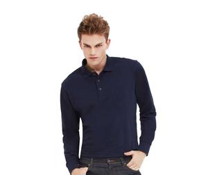 [MARK] OEM/ODM Marca Coreana MT-1212 Polo de Manga Larga de Algodón Peinado Mezclado 30's con Bolsillo en el Pecho - Product Image 1