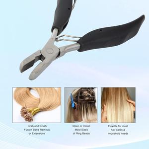 Pinzas para Extensiones de Cabello, Herramienta para Extensiones de Queratina, Cuentas Microlink, Acero Inoxidable de Grado Quirúrgico, Comercial - Product Image 4