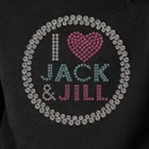 Sudadera Negra con Gráfico de Corazón Brillante para Niñas, Sudadera Informal de Manga Larga, Prenda Cómoda para el Día a Día - Product Image 2