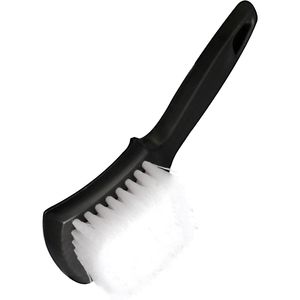 Spazzola Nera a Setole Rigide per Pulizia Pneumatici, Spazzola Bianca per Dettagli Auto e Tappeti, per Lavaggio Auto - Product Image 1
