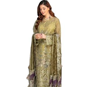 Nouveaux styles uniques femmes indiennes pakistanaises prêtes à l'emploi mode élégante robe pakistanaise vente chaude costumes prêts à l'emploi - Product Image 1