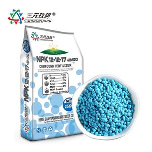 Fertilizante Compuesto NPK <span class=keywords><strong>de</strong></span> Alta Eficiencia y Calidad 12-12-17+2MGO para Agricultura, Gránulos <span class=keywords><strong>de</strong></span> Liberación Rápida - Product Image 4