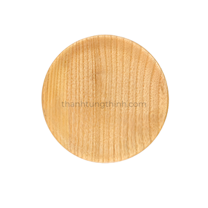 Ensemble de planches à découper rondes en bois naturel avec un design circulaire - Product Image 3