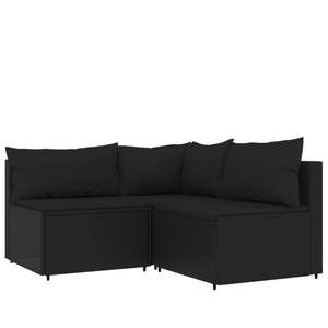 Ensemble de salon de jardin noir élégant pour l'aménagement extérieur - Product Image 2