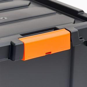 12 Gal. Heavy Duty <b>Plastic</b> Storage <b>Bins</b> with <b>Lids</b> Latching Totes 4-Pack - Product Image 4