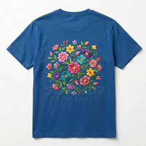 เสื้อยืดปักลายสั่งทำพิเศษ เนื้อผ้าฝ้ายใส่สบาย ทรงพอดีตัว ดีไซน์ทันสมัย เหมาะสำหรับใส่ทุกวัน - Product Image 2