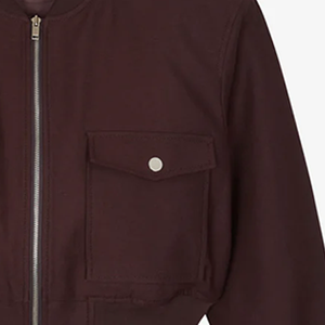 Blouson Bomber Unisexe PB&ZA Printemps 2026 à Fermeture Éclair, Chic Vintage, Manches Longues, Léger, Imperméable, Réversible - Product Image 3