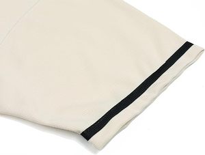 Camiseta de Béisbol Unisex de Manga Corta, Color Crema Sólido, Cierre de Botones, Corte Regular, para Adultos, Todas las Temporadas, Material de Poliéster - Product Image 6