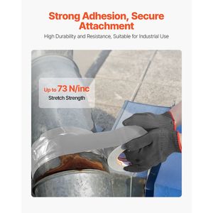 Paquete de 5 Cintas Adhesivas de Alta Resistencia de 2 x 30 Yardas, Resistentes al Agua y a la Temperatura, Sin Residuos, Adhesivo Fuerte, Resistentes al Desgarro, Alta Calidad - Product Image 4