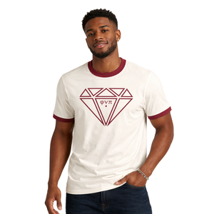 T-shirt Ringer Kappa Alpha Psi Diamond Phi Nu Pi Kream – Vêtement de Fraternité Grecque au Design Classique, Confort Premium et Coupe Élégante - Product Image 1