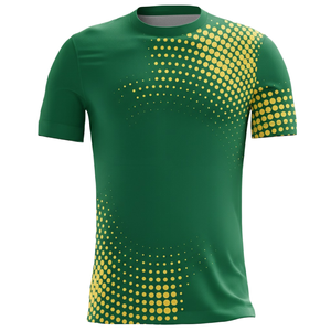 Ensemble d'uniformes de football pour garçons athlétiques, 100% polyester, maille, découpe automatisée, dégradé de couleurs, col rond, maillot de football, short - Product Image 3