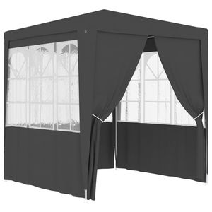 Tenda Professionale Antracite 6.6 X 6.6 per Matrimoni e Feste con Pareti Laterali 0.3 Oz/ft2 - Product Image 2