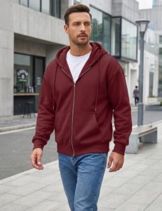 Plus Size <b>Men's</b> Hoodies 100% Cotton Blank Hoody Custom Printing Your Brand Logo Fleece Oversized <b>Pullover</b> Hoodie Hot Selling - Product Image 1
