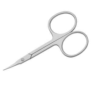 Ciseaux à cuticules pour manucure, manche en acier inoxydable extra résistant, pliable, pour droitiers, coupe-cils, coupe-poils du nez - Product Image 6