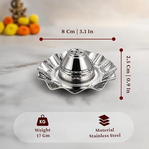 Brûleur d'encens artisanal indien pour usage religieux, support pour agarbatti toutes saisons - Product Image 3