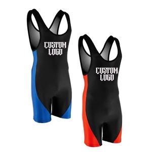 Combinaison de lutte personnalisée double face pour hommes et femmes, réversible, en polyester imprimé, haute élasticité, légère, pour les tournois - Product Image 5