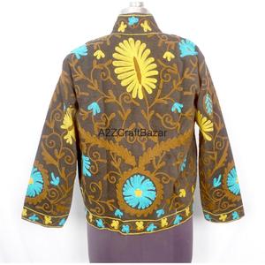 Handmade Classy Embroidered Vintage Cotrise <b>Jacket</b> Women Eco-Friendly Quick Dry Breathable Cotton Lining Full Winter Summer - Product Image 5
