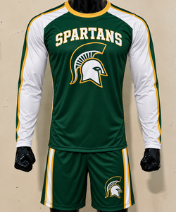 Conjunto de Uniforme Deportivo al por Mayor, Jersey de Manga Corta de Alto Rendimiento, Pantalones Cortos a Juego, 100% Poliéster, Secado Rápido, Transpirable, para Clubes Deportivos - Product Image 6