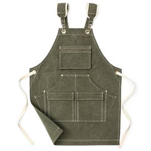 Luxury Cocktail Bar Worker Vest Canvas Apron Multi-Pocket Professional Barista Uniform Vintage Style Heavy Duty Hospitality - Product Image 1