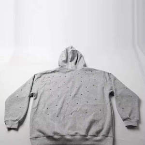 เสื้อฮู้ดดี้ผ้าฟลีซคอตตอน 100% ลายดอกไม้ขนาดใหญ่พิเศษ  แบบหนา  ตกแต่งด้วยคริสตัล  สไตล์ Y2K  สตรีทแวร์  ใส่ได้ทั้งชายและหญิง  มีกระเป๋า  เป็นมิตรต่อสิ่งแวดล้อม - Product Image 6