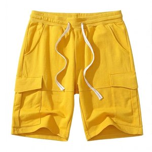 Print Summer Hip Hop Breathable Worsted <b>Cargo</b> <b>Shorts</b> with Drawstring 100% Cotton Polyester for Men's Oversized Unisex Wide Legs - Product Image 4