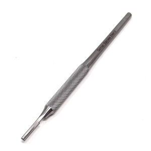 ด้ามจับมีดผ่าตัดแบบแมนนวลคุณภาพพรีเมียม JACKBILLY # ใบมีดผ่าตัดสแตนเลส 3 ชิ้น ได้รับการรับรองมาตรฐาน CE เหมาะสำหรับขนาด 9-16 สำหรับการผ่าตัดที่มีความแม่นยำ - Product Image 1