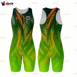 New Summer Track and Field Uniforms Sublimated <b>One</b> Piece Suits Regular Fit Lightweight Breathable Professional Running Wear - Product Image 3