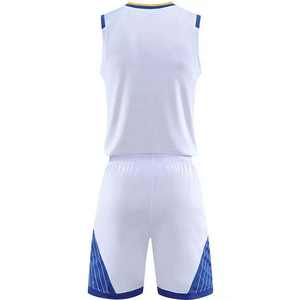 Conjunto de Uniforme de Baloncesto Blanco, Camiseta y Pantalones Cortos, Cuello en V, Estilo Deportivo, para Prácticas y Entrenamientos, a Bajo Precio y con Oferta de MOQ - Product Image 4