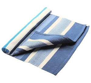 Tapetes de yoga impermeables antideslizantes con diseño floral, alfombras modernas de felpa con reverso de yute para uso en el hogar y al aire libre, para ejercicio. - Product Image 3