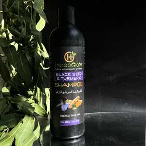 <b>Black</b> Seed & Turmeric <b>Shampoo</b> Herbal Daily Hair Wash Botanical Formula Lightweight Texture Nourishing Cleansing Care OEM - Product Image 6