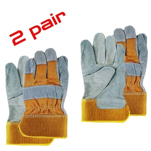 Gants de travail en cuir de vachette pleine fleur à prix de gros, résistants à la chaleur, pour la construction et l'usage domestique, modèle Canadian Rigger - Product Image 3