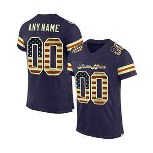 เสื้ออเมริกันฟุตบอลคุณภาพสูง ออกแบบเองได้ตามต้องการ ปักโลโก้และหมายเลขทีมได้ทุกทีม ดีไซน์โรงงานที่ดีที่สุด - Product Image 2