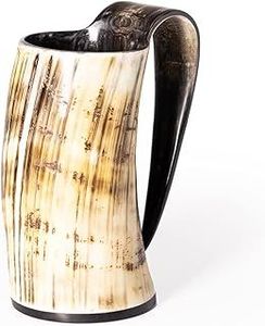 Jarra de Cerveza Artesanal de Cuerno, Súper Especial, Auténtica, Moderna, de Lujo, Natural, Hecha a Mano, Ecológica, Desechable, con Acabado Espejo - Product Image 6