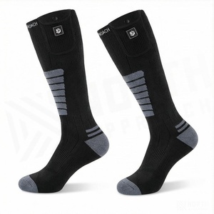 Crew <b>Socks</b> Geometric Pattern Blue Breathable Running <b>Socks</b> for Adults Spring Season - Product Image 3