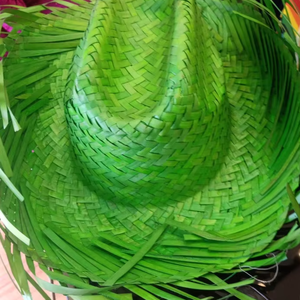 Sombrero Mexicano de Paja de Alta Calidad, Estilo Nuevo, Divertido para Fiestas, Colorido, Sombrero de Santa Claus Mexicano - Product Image 1