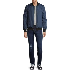 Chaqueta Bomber Casual de Lona para Hombre con Cuello Alto, Precio al por Mayor, Chaqueta para Primavera, Impermeable, Manga Regular - Product Image 5