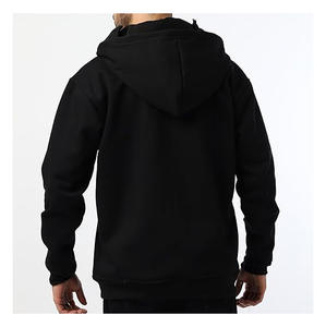 Sweat à capuche zippé intégral élégant avec doublure en polaire douce, empiècements en maille respirante et coupe ajustée pour un confort optimal en termes de chaleur et de style. - Product Image 3