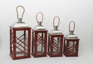 Rustic Wood <b>Candle</b> <b>Lantern</b> Modern Wooden Decorative <b>Lanterns</b> Glass <b>Candle</b> Holder Tabletop Wedding Home Decor Wooden <b>Lantern</b> - Product Image 4