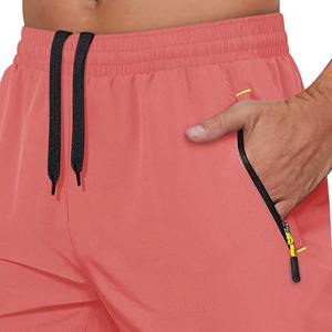 Custom Logo Men Gym <b>Athletic</b> Running Shorts Quick Dry Lightweight Breathable Polyester Mid Waist Elastic Waist Pockets Shorts - Product Image 6