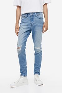 Zip-fly and <b>Button</b> Closure Waist Breathable and Durable Blue <b>Jeans</b> Men's Classic Design Straight Leg Denim Pants - Product Image 5