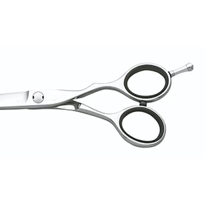 Ciseaux de barbier en acier inoxydable allemand à manche courbé, marque privée, à pointe arrondie, pour une utilisation facile, vente en gros - Product Image 4