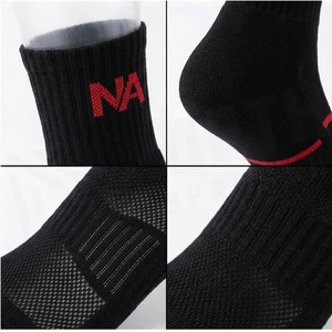 Crew <b>Socks</b> Geometric Pattern Blue <b>Breathable</b> Running <b>Socks</b> for Adults Spring Season - Product Image 4
