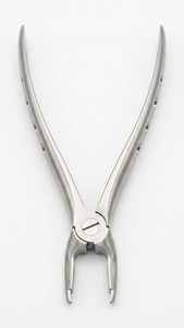 Forceps d'extraction dentaire à surface mate avec poignées perforées, bec étroit, instrument chirurgical en acier inoxydable - Product Image 5