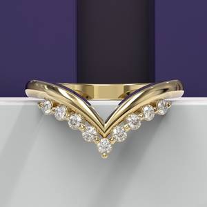 Anillo de Boda de Moissanita en Forma de Corazón de Oro Blanco Vintage para Mujer |   Anillo Apilable |   Certificado por IGI |   Anillo de Compromiso a Juego - Product Image 1