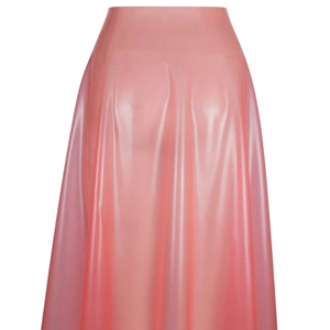 Women PU Satin A-Line Mid-Calf <b>Skirt</b> Solid Color Shiny Elegant Style All Seasons Wear - Product Image 3