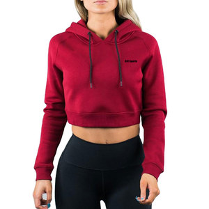 Sudaderas Cortas Personalizadas para Mujer, de Uso en Exteriores, Color Sólido, Cómodas - Product Image 1