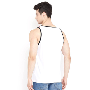 Débardeurs pour hommes à prix avantageux, personnalisables avec logo, coupe ajustée, unis, sans manches, respirants, pour l'entraînement, 100% coton. - Product Image 5